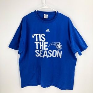 Adidas Orlando Magic Tee Shirt Tis The Season Blue